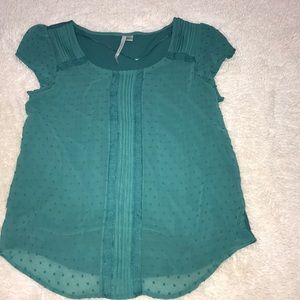 Teal blouse